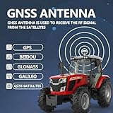 MYACUC Tractor GPS Navigator 9" Touch Screen GNSS Agricultural Navigator Suitable for Spraying Plowing and Sowing Farmland Activities Automatic Positioning Farming GPS