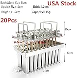 20Pcs Stainless Steel Popsicle Mold Flat Head Flat, Popsicle Maker Set Ice Cream Maker Form Ice-Pop Mould Frozen Popsicle Fast Freeze Mold Classic Design