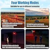 Qualirey Solar Sound and Light Alarm Motion Sensor 129db Outdoor Dog Baking Security Siren Waterproof Motion Activated Detector Alarm 6 LEDs Flash Warning Strobe System for Home, Farm(6 Pack)