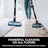 SHARK IZ682H Vertex Pro Cordless Stick Vacuum with IQ Display, DuoClean PowerFins & MultiFLEX, Pet Anti-Allergen Dusting Brush, 120min Runtime, Black (Renewed), 10.24 in L x 14.7 in W x 46.5 in H