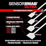 Photographic Solutions Sensor Swab Ultra 24mm Type-3 Digital Imaging Sensor Cleaner Swabs for Cleaning Full Frame Mirrored or Mirrorless Cameras. Sensor Dust & Oil Remover (Pack of 12)