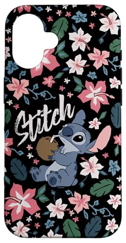 iPhone 16 Disney Lilo & Stitch Tropical Floral Stitch Case