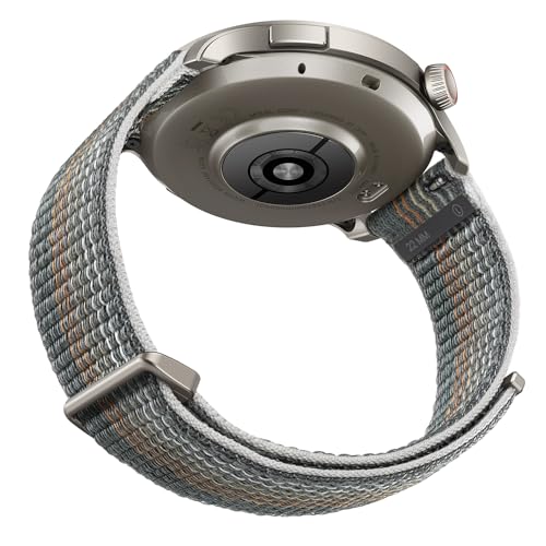 Official Amazfit Compatible 22mm Nylon Wristband, Grey - Supports Balance, Cheetah Pro, Cheetah Round, GTR 3, 3 Pro, 2