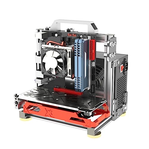 EATX Computer Case PC Test Bench Vertical Overclocking Open Aluminum Frame Chassis Rack DIY Computer Motherboard Case Rack Creative Personality Open PC Case Support Liquid Cooling