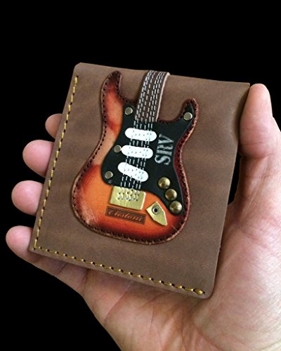 AXE HEAVEN GW-010 Electric Guitar Wallet Handmade Leather