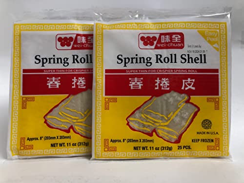 Wei Chuan Spring Roll Shell 11 Oz / 25 Sheets per Pack (2-Pack)