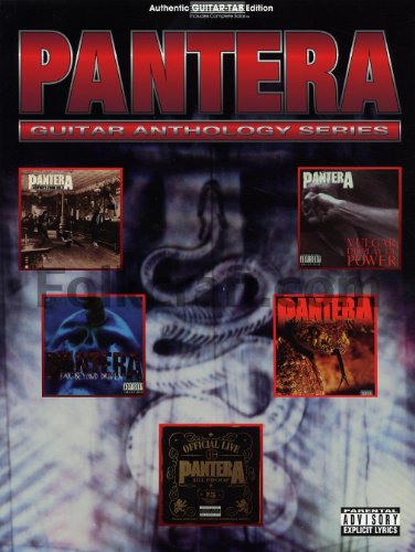Pantera Guitar Anthology – Note-for-Note Guitar Tablature Songbook | Guitar Sheet Music with Lyrics and Chords | Play Classic Metal and Hard Rock ... Transcriptions (Guitar Anthology Series)