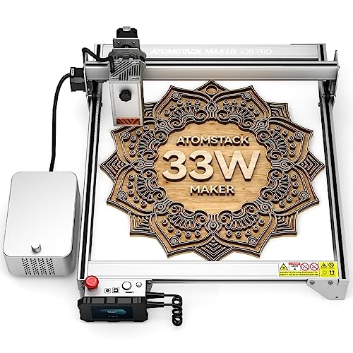 ATOMSTACK X30 PRO Laser Engraver Cutter - 160W Laser Engraving Machine for Wood and Metal, 33W Laser Output Power DIY CNC Laser Cutting and Engraving,Laser Class 4,33000mW