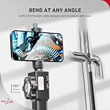 Ralcam Two-Way Articulating Borescope Compatible with Android and iOS Phone, 8.5mm Endoscope Camera with Light, HD 1080P Snake Inspection Camera with 6.6FT Flexible Cable