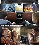 Seventour 15.6 inch 4K Android Portable Car TV Headrest Monitor Tablet for Cars Back seat, Support Phone Wireless mirroring Touch Screen,with WiFi/Bluetooth/HDMI/USB/FM/Multimedia Video Player