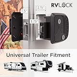 RVLOCK Compact RV Lock Keyless Entry with Remote, Secure Camper Latch Replacement, and Durable RV Door Lock Replacement for Trailers with Patented Security Technology