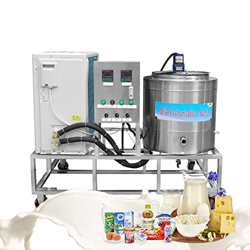 Kolice 200L Big Commercial Refrigerated Pasteurization Machine, Pasteurizer with Cooling Function for Milk Juice Beer Sterilization Dairy Equipment