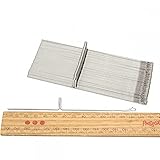 50Pcs Knitting Needles 5.39" Knitting Machine Needle Steel Needles Set Weaving Needles Knitting Machines Accessories Sewing Craft Tools for Brother KH820 KH830 KH860 KH881 KH868 KH940 KH970