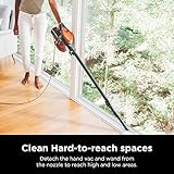 Shark Rocket Ultra-Light Corded Bagless Vacuum for Carpet and Hard Floor Cleaning with Swivel Steering (HV301), Gray/Orange