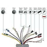 Conversion Kit, 35A Low Level 1500W Electric Controller with S866 LCD Display for Mountain Scooter