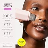 DERMAFLASH DERMAPORE+ Skin Care Device, Ultrasonic 2-in-1 Pore Extractor and Skincare Infuser, Blush