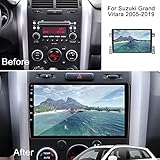 for Suzuki Grand Vitara Radio 2005-2019 Car Stereo Wireless/Wired Carplay Android Auto with 9" IPS Touchscreen GPS Navigation for Car Head Unit Built-in DSP with Free Backup Camera (4GB RAM+64GB ROM)