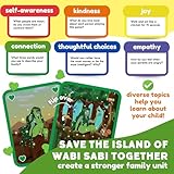 The Fidget Game Saving Wabi Sabi -130 Fun Conversation Cards & Challenges for Families, Non-Competitive Team Game, Fidgets & Questions for Family Game Night - Ideal for Kids & Adults