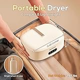 Mojoco Portable Clothes Dryer - Portable Dryer for Apartment, RV, Travel - Premium Mini Dryer Machine for Light Clothes, Underwear, Baby Clothes - Quick and Easy to Use Small/Compact Dryer Machine