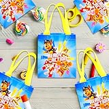 Paw Patrol Party Favor Bags Set – 24 Pack of 8" Paw Patrol Party Goodie Bags for Kids Bulk Reusable Mini Totes | Paw Patrol Birthday Party Supplies