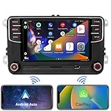 SCUMAXCON Car Stereo Radio RCD360 PRO3S RCD330 Carplay Wireless Android Auto RVC Camera Bluetooth USB AM/FM SD for VW Golf MK5 MK6 Passat Polo Jetta EOS CC