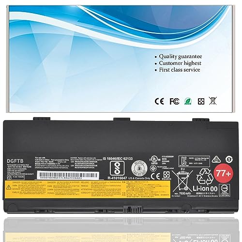 DGTech 77+ 01AV477 Laptop Battery Compatible with Lenovo Thinkpad P50 P51 P52 Series SB10H45077 SB10H45078 00NY493 00NY492 L17L6P51 L17M6P51 SB10K97634 SB10K97635 01AV495 01AV496 77+ 77++