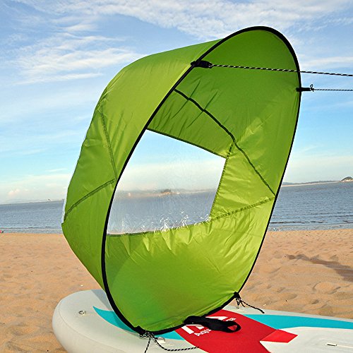 Homebeast 42" Foldable Kayak Wind Paddle Sailing Popup Board Boat Sail Rowing Downwind Boat Canoe Sail Kit,Kayak Accessories,Easy Setup,Compact & Portable