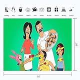 JMING Bob s Burgers Photo Backdrop for Birthday Party Decorations 7x5 Vinyl Funny Bob s Burgers Background for Party Supplies Cake Table Wall Decor Photo Booth Props