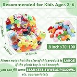 HOMBYS Clear Stuffed Animal Bean Bag Storage Chair Sofa, Extra Large Waterparoof Bean Bag Cover for Children Storage & Organizing Plush Toys, Zipper Design Creative Stuffable Bean Bag Easy to Clean