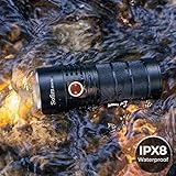 sofirn SP36 Pro Rechargeable LED Flashlight 8000 Lumens max, Powerful Flashlight with 4X SST40 6500K LED Anduril UI2, IPX8 Waterproof, for Emergencies Camping (SP36 Pro-Kit)