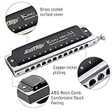 East top King Dream Chromatic Harmonica Key of C,12 Holes 48 Tones Professional Mouth Organ Harmonica for Adults, Professionals and Students (48K)