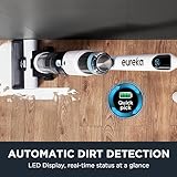 Eureka NEW500 Cordless Wet Dry Vacuum Cleaner and Mop for Multi-Surface, Lightweight Hardwood Floors Cleaner with Self-Cleaning System, Voice prompts and Smart Dirt Detecting.