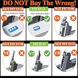 Upgraded V7 Battery Replacement for Dyson V7 Battery Replacement SV11 Motorhead Animal Trigger Car+Boat Fluffy Allergy Cordless Vacuum Cleaners [NOT Fit V7 Advanced SV37] [NOT Fit V6 V8 Series]