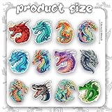 12 Pcs Dragon Diamond Keychains Kit DIY Cute Dragon Diamond Keychains for Beginners Adults Art Craft Supplies Christmas Holiday Gift