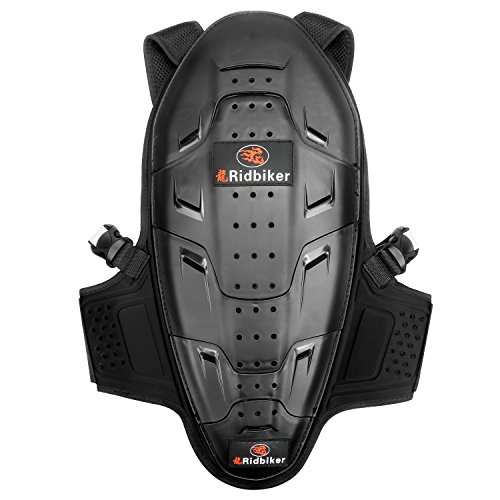 RIDBIKER Motorcycle Back Protector Motocross Spine Protector Body Armor Gear Racing Riding Skating Anti-Fall Snowboard Back Protector Protective Gear (Black)
