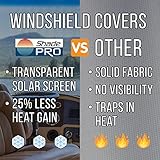 ShadePro - ShadeMaster RV Windshield Sunshade - Front Window Cover Screen Shade for Fleetwood RVs - Class A Motorhome Windshield Cover - Includes Passenger & Driver Window Covers