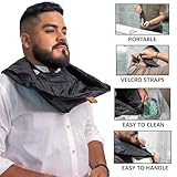 GROOMATE Beard Apron Premium, Beard Trimmer Catcher, Portable Non-Stick, Waterproof Hair Catcher, Shaving Apron Grooming