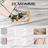 PROMEED 100% Mulberry Silk Duvet Cover Set 22 Momme, Grade 6A+ Luxury Silk Bedding Set with Duvet Cover and Pillowcases with Zipper (Light Grey, Twin)