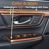 AntBooBoo for Honda CRV Gear Shift Box Panel Peach Wood Grain Interior Trim Cover Moulding for CR- V 2022 2021 2020 2019 2018 2017 EX EX-L (Not for Hybrid)