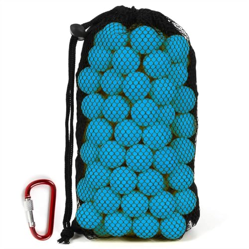 HeadShot Ammo Foam Balls for Toy Gun - 110 Rounds Refill Pack of Bullets Compatible with Nerf Rival Guns – Sky Blue