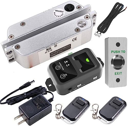 UHPPOTE Door Access Control Electric Drop Bolt Lock with RF Remote Control