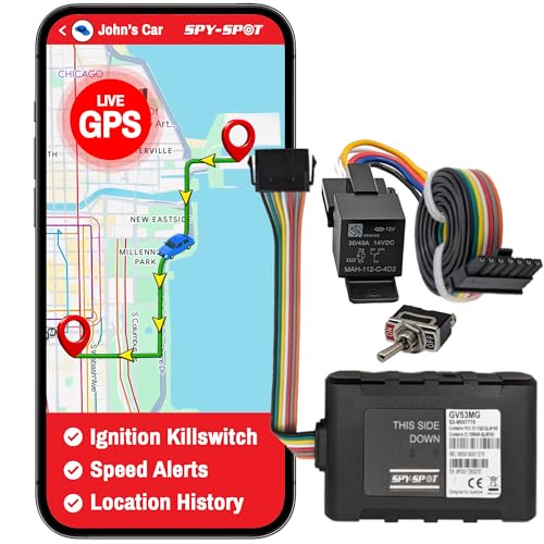 Spy Spot GPS Vehicle Tracker with 4G Hard Wire Kill Switch | Remotely Disable The Ignition from Any Location | Real-Time Locator and Tracking Device with US Coverage | Subscription Required