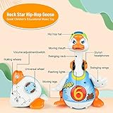 Woby Baby Musical Toy Dancing Singing Talking Walking Hip Hop Swing Goose Cool Educational Toy Gift for 1 2 3 Year Toddlers Kids Boys Girls