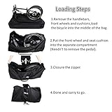 Folding Bike Bag 26 inch to 29 inch Thick Bicycle Travel Case,Bike Cases for Air Travel,Transport,Shipping