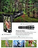 Evil Eye 36X Telephoto Lens, High Power HD Telephoto Phone Lens with Tripod and Phone Clip for Android & iPhone, Samsung and Most Smartphone