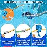 Pool Toys, Fun Swimming Pool Toys for Kids Diving Practice, Floating Toys for Kids Pool Swim Thru Rings for Boys/Girls Ages 4-12 Birthday for Kids