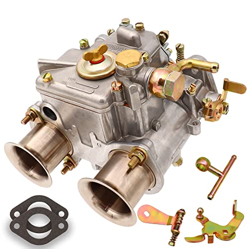 THUNDERMINGO New Carburetor For Weber 40 DCOE 40mm Twin Choke Carb Part Number 19550.174 Fit with 1975-1992 VW water cooled 4CYL 6CYL V8 Engines side draft applications