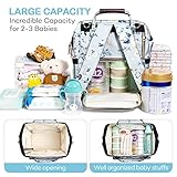 LitBear Diaper Bag Backpack, Fashion Large Capacity Multifunction Nappy Bags