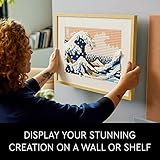 LEGO Art Hokusai – The Great Wave 31208, 3D Japanese Wall Art Craft Kit, Framed Ocean Canvas, Creative Activity Hobbies for Adults, DIY Home, Office Decor