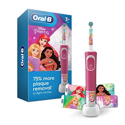 Oral-B Kids Electric Toothbrush Featuring Disney Princess, for Kids 3+